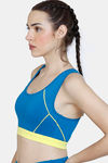 Zelocity Sports Bra With Removable Padding - Mykonos Blue — thumbnail 2