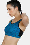 Zelocity Quick Dry Sports Bra - Mykonos Blue — thumbnail 2