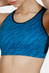 Zelocity Quick Dry Sports Bra - Mykonos Blue — thumbnail 5
