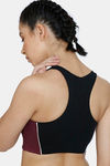 Zelocity Sports Bra With Removable Padding - Jet Black — thumbnail 3