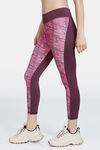 Zelocity High Rise Quick Dry Leggings - Grape Wine — thumbnail 2