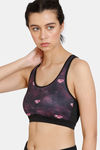 Zelocity Medium Impact Quick Dry Sports Bra - Rouge Red — thumbnail 3