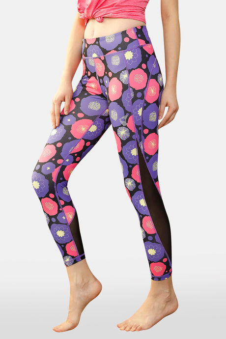 

Zelocity Pop Fresh Skin Fit Legging Black N Print, Blacks