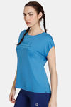 Zelocity Relaxed Quick Dry Top - Cendre Blue — thumbnail 2