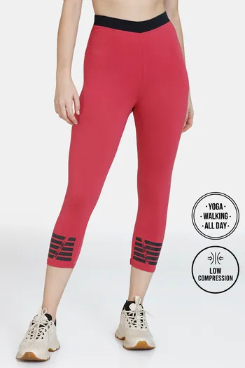 Zelocity All Day 3/4Th Yoga Leggings - Baroque Rose