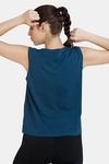 Zelocity Relaxed Cotton Tank Top - Reflecting Pond — thumbnail 3