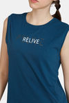 Zelocity Relaxed Cotton Tank Top - Reflecting Pond — thumbnail 5