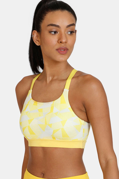 Zelocity Quick Dry Slip On Sports Bra - Mimosa — image 3