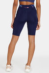 Zelocity High Impact Mid Rise Quick Dry Shorts - Evening Blue — thumbnail 3