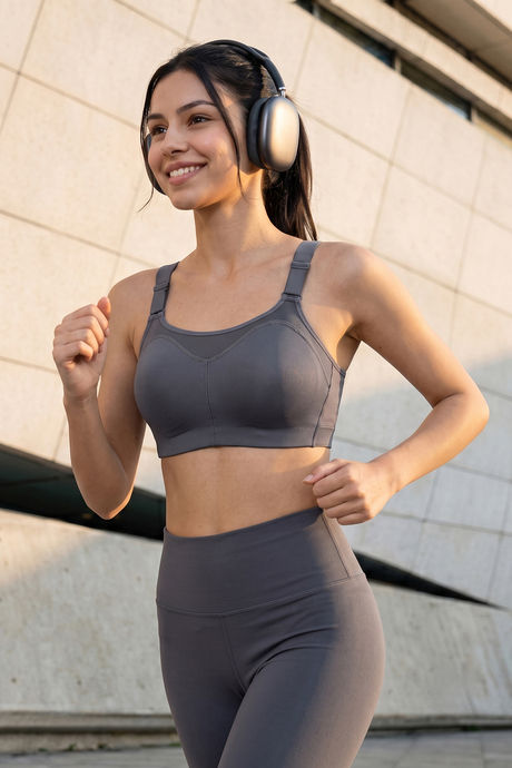 Buy Zelocity High Impact Quick Dry Sports Bra - Castlerock