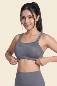 Zelocity High Impact Quick Dry Sports Bra - Castlerock — thumbnail 2