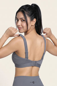 Zelocity High Impact Quick Dry Sports Bra - Castlerock — thumbnail 3
