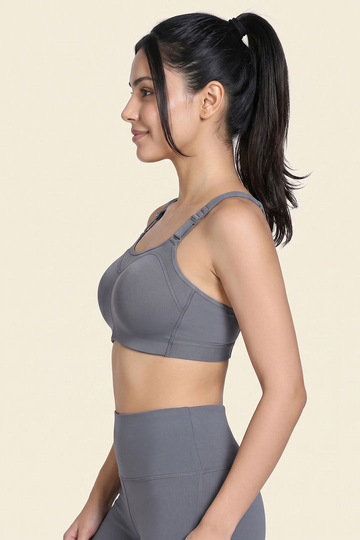 Zelocity High Impact Quick Dry Sports Bra - Castlerock — image 4