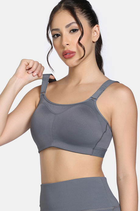 Zelocity High Impact Quick Dry Sports Bra - Castlerock — image 5