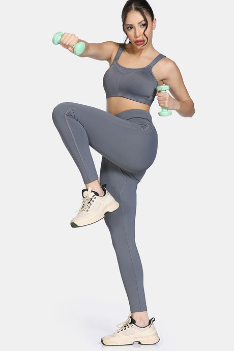 Zelocity High Impact Quick Dry Sports Bra - Castlerock — image 6