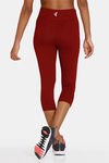 Zelocity All Day 3/4Th Yoga Leggings - Pomegranate — thumbnail 3