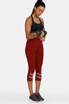 Zelocity All Day 3/4Th Yoga Leggings - Pomegranate — thumbnail 4