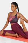 Zelocity Quick Dry 3/4Th Gym Leggings - Amaranth — thumbnail 4