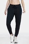 Zelocity Relaxed Fit Cotton Rich Joggers - Jet Black — thumbnail 1