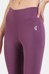 Zelocity Quick Dry Gym Leggings - Damson — thumbnail 5