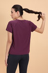 Zelocity Relaxed Quick Dry Top - Fig — thumbnail 3