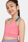 Zelocity Girls Sports Bra With Removable Padding - Confetti — thumbnail 3