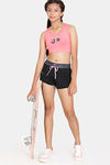 Zelocity Girls Mid Rise Quick Dry Shorts - Anthracite — thumbnail 4