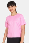 Zelocity Girls Quick Dry Relaxed Top - Bonbon — thumbnail 2