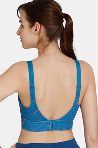 Zelocity High Impact Quick Dry Sports Bra - Faience — thumbnail 4