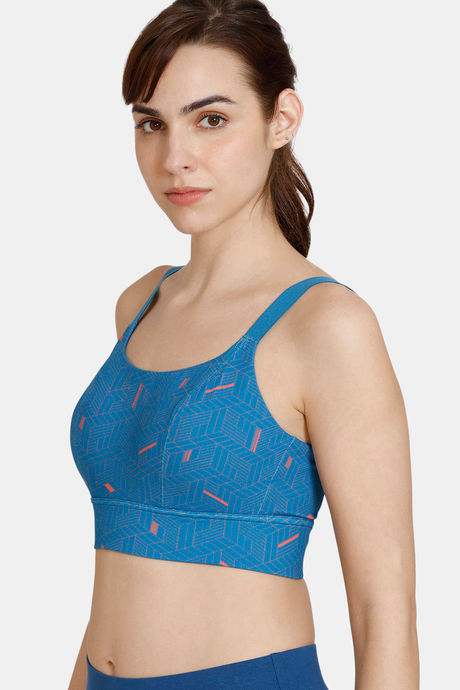 Zelocity High Impact Quick Dry Sports Bra - Faience — image 5