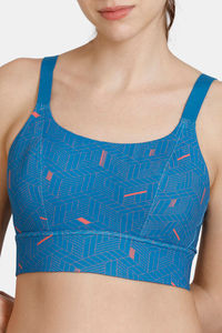 Zelocity High Impact Quick Dry Sports Bra - Faience — thumbnail 7