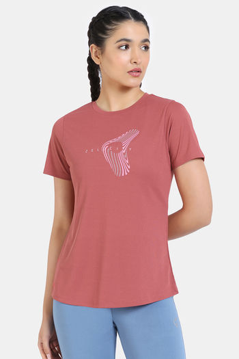 Zelocity Quick Dry Fitted Top - Mineral Red