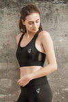 Zelocity Luxe Training Non Padded Sports Bra - Black — thumbnail 1
