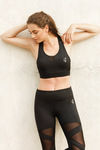 Zelocity Luxe Training Non Padded Sports Bra - Black — thumbnail 3
