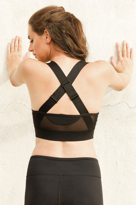 Zelocity Luxe Training Non Padded Sports Bra - Black — image 5