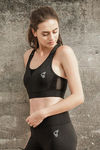 Zelocity Luxe Training Non Padded Sports Bra - Black — thumbnail 7