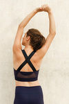Zelocity Luxe Training Non Padded Sports Bra - Navy — thumbnail 5