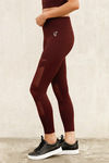 Zelocity Mid Rise Legging - Maroon — thumbnail 3