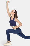 Zelocity Quick Dry Gym Leggings - Navy — thumbnail 4