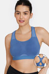 Zelocity High Impact Quick Dry Sports Bra - Dutch Blue — thumbnail 1