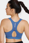 Zelocity High Impact Quick Dry Sports Bra - Dutch Blue — thumbnail 3