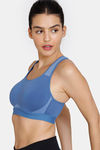 Zelocity High Impact Quick Dry Sports Bra - Dutch Blue — thumbnail 4