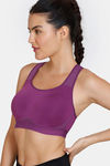 Zelocity High Impact Quick Dry Sports Bra - Purple Passion — thumbnail 4
