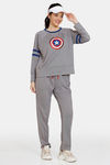 Zelocity Marvel Relaxed Top - Grey Melange — thumbnail 4