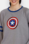 Zelocity Marvel Relaxed Top - Grey Melange — thumbnail 5