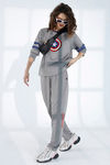 Zelocity Marvel Relaxed Top - Grey Melange — thumbnail 6