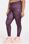 Zelocity True Curv Quick Dry Gym Leggings - Fig — thumbnail 2