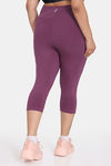 Zelocity True Curv Quick Dry 3/4Th Gym Leggings - Amaranth — thumbnail 3