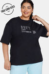 Zelocity True Curv Relaxed Fit Top - Jet Black — thumbnail 1