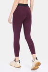 Zelocity Quick Dry Gym Leggings - Fig — thumbnail 3